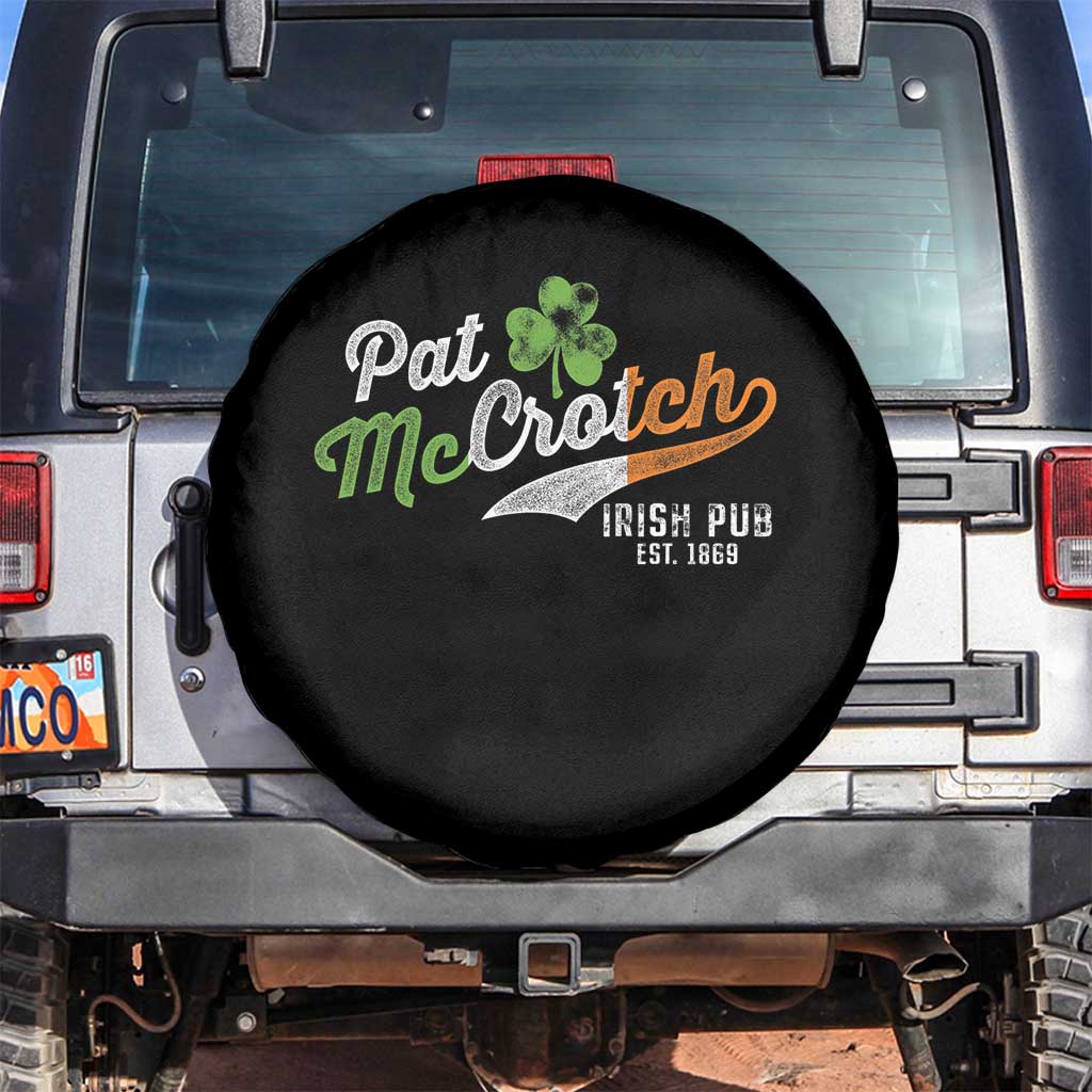 Funny St Patricks Day Spare Tire Cover Pat McCrotch Irish Adult Humor