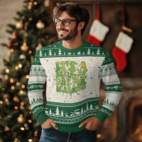 Funny St Patricks Day Knitted Sweatshirt It's Beautiful Day For Learning Students