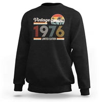 Vintage 1976 Limited Edition Sweatshirt Retro Sunset 50th Birthday Graphic