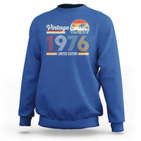 Vintage 1976 Limited Edition Sweatshirt Retro Sunset 50th Birthday Graphic