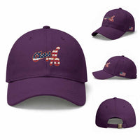 Patriotic Class of 76 Retro American Flag Script Baseball Cap Graduation Birthday Milestone