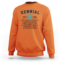 Xennial Definition 1977 to 1985 Sweatshirt Vintage Dictionary Style Graphic