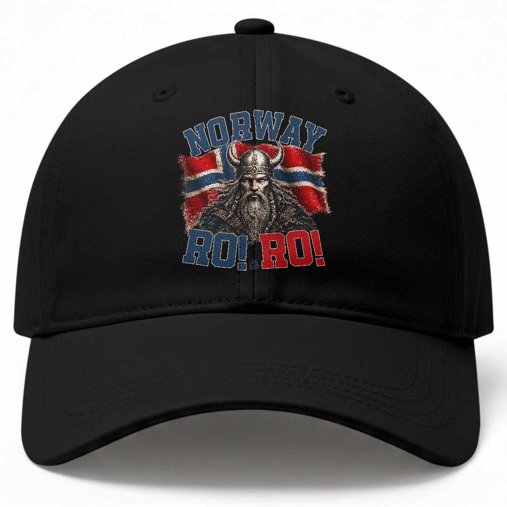 Fierce Norway Viking Warrior Ro Ro Baseball Cap Patriotic Norge Norwegian Flag Funny Rowing Support
