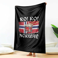 Funny Norway Drummer Ro Ro Throw Blanket Patriotic Norge Norwegian Flag Rowing Support