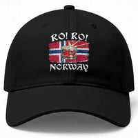 Funny Norway Drummer Ro Ro Baseball Cap Patriotic Norge Norwegian Flag Rowing Support