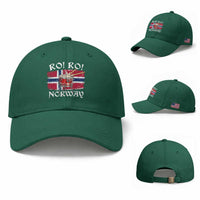 Funny Norway Drummer Ro Ro Baseball Cap Patriotic Norge Norwegian Flag Rowing Support