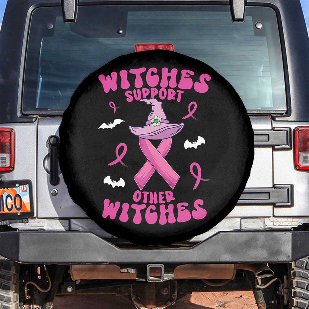 Witch Breast Cancer Warrior Spare Tire Cover Witches Support Other Witches Halloween Vibe