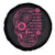 Breast Cancer Sugar Skull Spare Tire Cover She Whispered Back I Am The Storm Pink Warrior