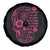 Breast Cancer Sugar Skull Spare Tire Cover She Whispered Back I Am The Storm Pink Warrior