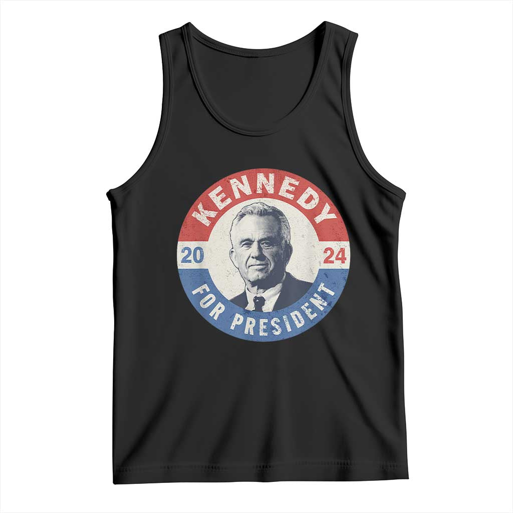 RFK Jr Kennedy 2024 Tank Top For President Vintage Button