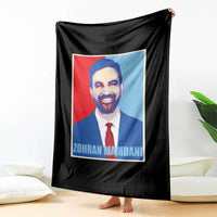 Zohran Madamni Throw Blanket for New York Mayor - Wonder Print Shop