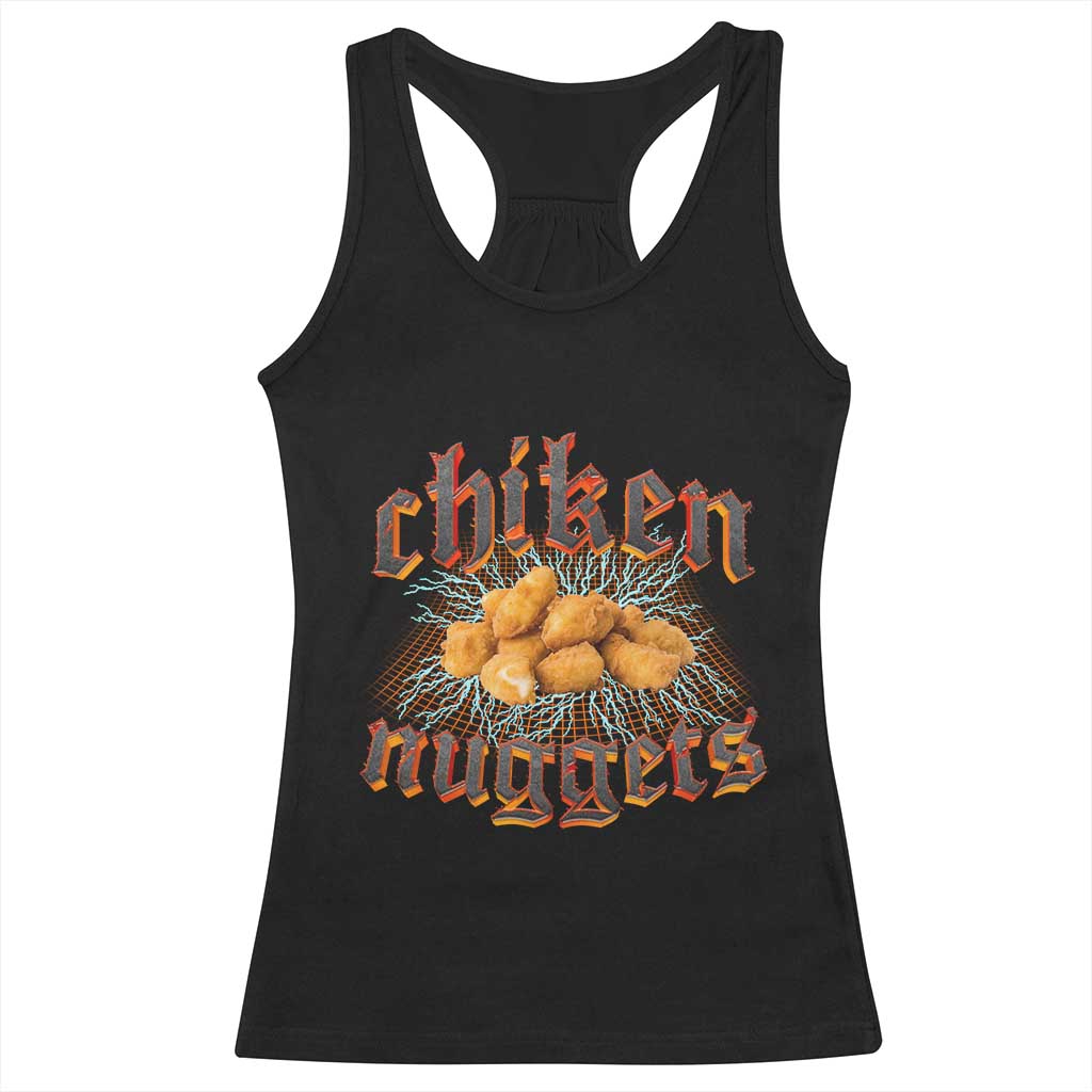 Chicken Nuggets Racerback Tank Top Heavy Metal World Tour Hardcore Music