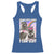 Funny Raccoon Meme Racerback Tank Top Idk How Much Longer I Can Slay