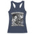 Funny Alpha Wolf Meme Racerback Tank Top Hide Your Wife The Alpha Is Here Humorous Cringe