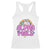 Funny Sarcastic Alpha Male Racerback Tank Top Unicorn Sarcastic Ironic Weird Y2K Humor