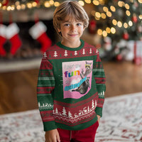 Funny Raccoon Meme Knitted Sweatshirt I Put The Fun In Dysfunctional