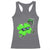 Funny Basketball Shamrock Racerback Tank Top Dunking Sports Player St. Patrick's Day