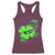 Funny Basketball Shamrock Racerback Tank Top Dunking Sports Player St. Patrick's Day