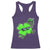 Funny Basketball Shamrock Racerback Tank Top Dunking Sports Player St. Patrick's Day