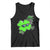 Funny Basketball Shamrock Tank Top Dunking Sports Player St. Patrick's Day