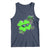 Funny Basketball Shamrock Tank Top Dunking Sports Player St. Patrick's Day