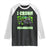 Funny St Patricks Day Monster Truck Raglan Shirt I Crush Shamrocks Retro