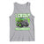 Funny St Patricks Day Monster Truck Tank Top I Crush Shamrocks Retro