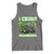 Funny St Patricks Day Monster Truck Tank Top I Crush Shamrocks Retro