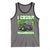 Funny St Patricks Day Monster Truck Tank Top I Crush Shamrocks Retro