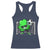 Funny Soccer Shamrock Racerback Tank Top Dabbing Player St. Patrick's Day