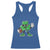 St Patrick's Day Lucky Shamrock Football Racerback Tank Top Sport Lover Gift