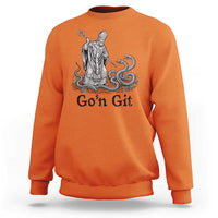 Go'n Git Funny Saint Patrick Banishing Snakes Sweatshirt Irish History Humor St Patricks Day