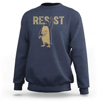 Funny Penguin Resist Sweatshirt Resist Penguin Activism Graphic