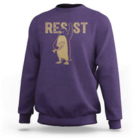 Funny Penguin Resist Sweatshirt Resist Penguin Activism Graphic