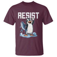 Funny Penguin Resist T Shirt Resist Penguin Activism
