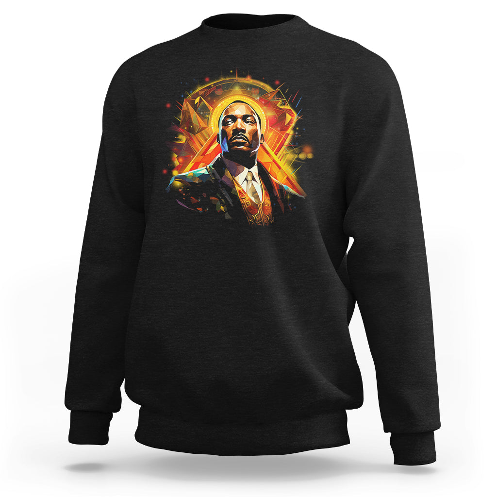 Martin Luther King MLK Sweatshirt Afrofuturism Graphic Art Black History Month - Wonder Print Shop