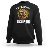 Black sweatshirt with golden retriever solar eclipse graphic and ELLIPSE text