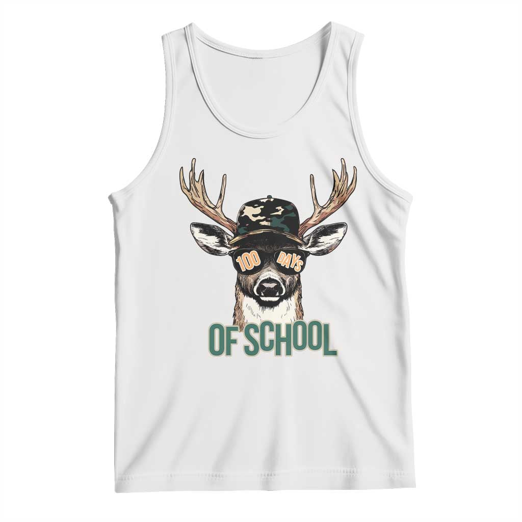 Bucked' 100 Days Of School Tank Top Deer Student Boy Girls 100th Day