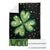 Green Dot Shamrock Welcome Throw Blanket Lucky Clover St. Patrick's Day Outdoor Decor