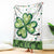 Lucky Shamrock Welcome Throw Blanket Green Dot Clover St. Patrick's Day Outdoor Decor