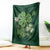 Lucky Shamrock Celtic Art Throw Blanket Happy St. Patrick’s Day