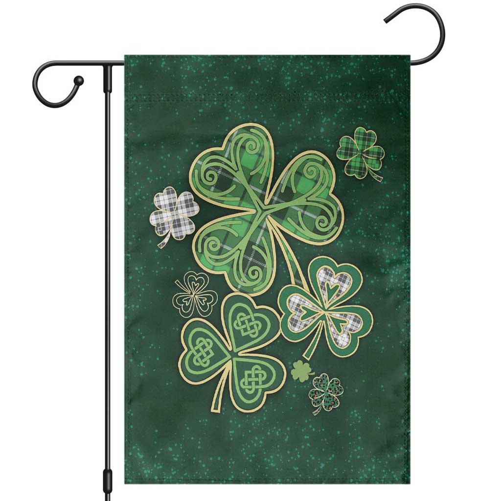 Lucky Shamrock Celtic Art Garden Flag Happy St. Patrick’s Day