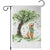 St. Patrick's Day Golden Retriever Welcome Garden Flag Lucky Shamrocks Dog Lover