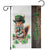 St. Patrick's Day Squirrel Leprechaun Welcome Garden Flag Lucky Shamrocks Pot of Gold