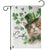 Hello Lucky Cute Cat Leprechaun Garden Flag St Patrick's Day Welcome Cats Lovers