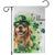 Lucky Golden Retriever Welcome Garden Flag Happy St Patricks Day