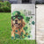 Lucky Golden Retriever Welcome Garden Flag Happy St Patricks Day