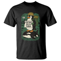 Funny Penguin Resist T Shirt No Tarriffs Activism Graphic