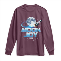 Celestial Moon Joy 2026 Long Sleeve Shirt Rocket Launch '26 Lunar Mission Celebration