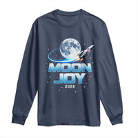 Celestial Moon Joy 2026 Long Sleeve Shirt Rocket Launch '26 Lunar Mission Celebration